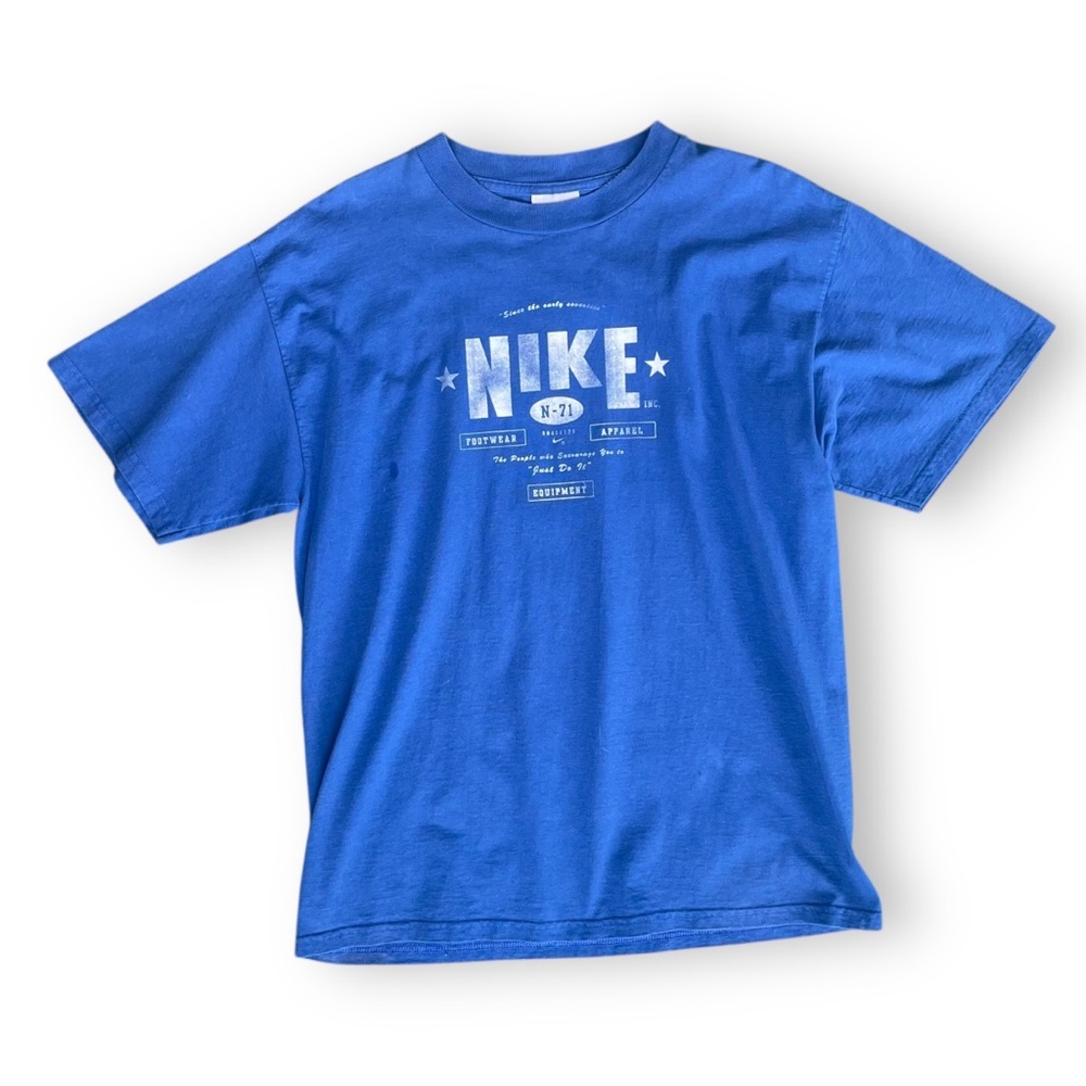 Vintage Nike Blue Graphic Logo Tee